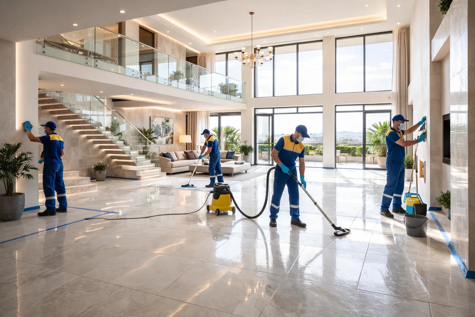 خدمة 'نظافة قبل السكن للفلة'