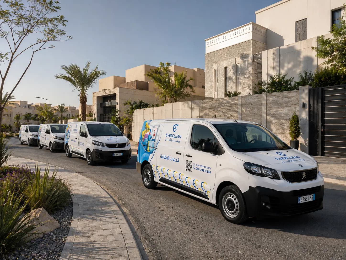 Villa cleaning in West Riyadh — fast arrival, professional quality